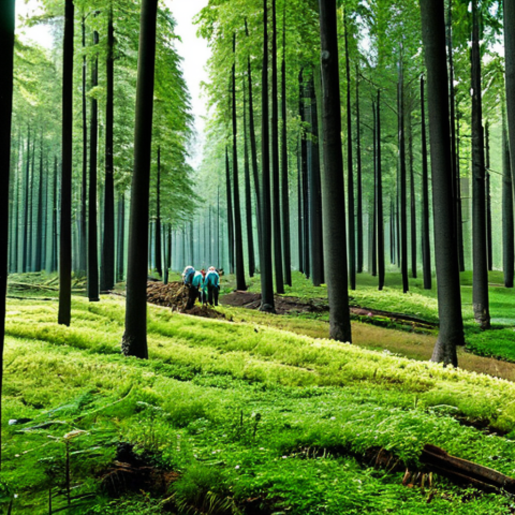 자연 기반 기후 솔루션의 글로벌 동향 - Forest Restoration**
"A lush, diverse forest scene in Germany, showcasing sustainable forestry prac...