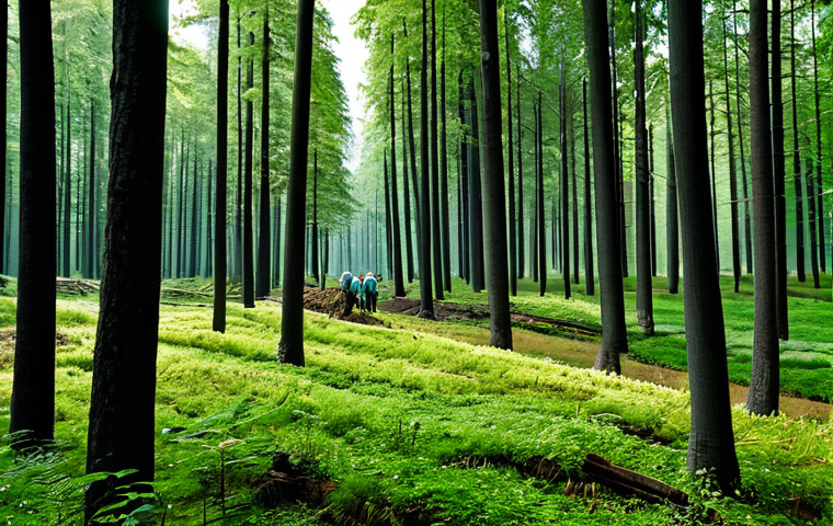 자연 기반 기후 솔루션의 글로벌 동향 - Forest Restoration**

"A lush, diverse forest scene in Germany, showcasing sustainable forestry prac...