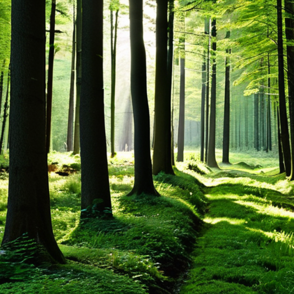식물 기반 기후 솔루션 만들기 - Sustainable Forestry in Germany**
"A lush, green forest scene in Bavaria, Germany, showcasing susta...