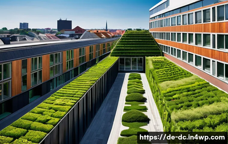 자연 기반 기후 솔루션의 기초 연구 - **Prompt 1: Urban Green Oasis in a German City**
"A vibrant, high-angle shot of a modern German ...